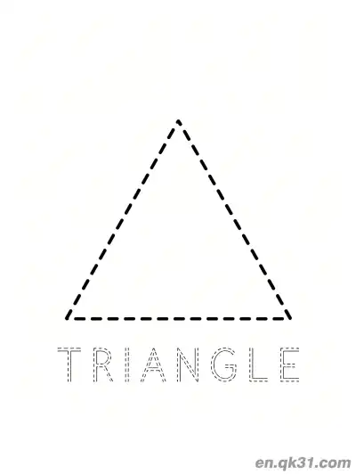 Free printable Basic Triangle Coloring Page coloring page