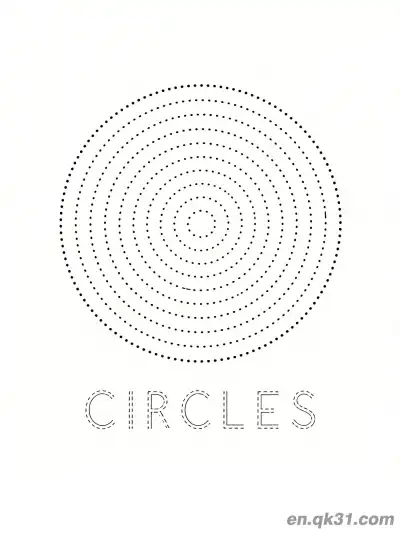 Free printable Concentric Circles Coloring Page coloring page