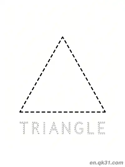 Free printable Equilateral Triangle Coloring Page coloring page