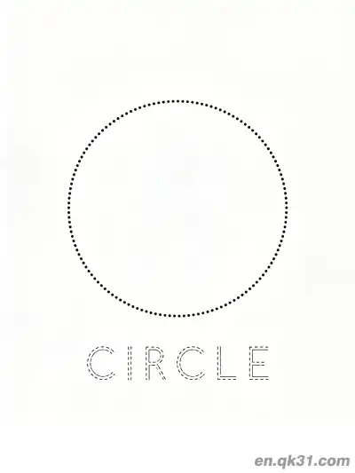 Free printable Fine Dot Circle Coloring Page coloring page