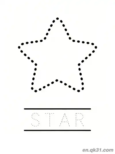 Free printable Five Pointed Star Coloring Page coloring page