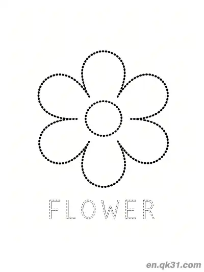 Free printable Flower Shape Coloring Page coloring page
