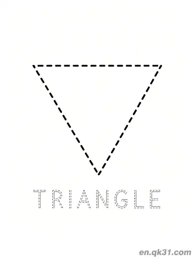 Free printable Inverted Triangle Coloring Page coloring page