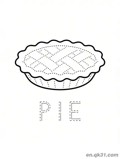 Free printable Pie Shape Coloring Page coloring page