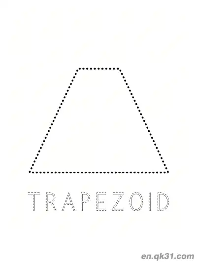 Free printable Right Trapezoid Coloring Page coloring page