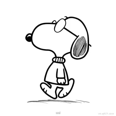 Free printable Cool Snoopy in Shades Coloring Page coloring page