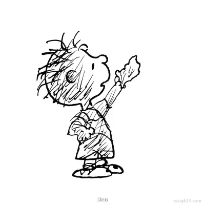 Free printable Linus Holding Blanket Coloring Page coloring page