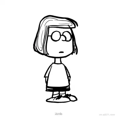 Free printable Marcie Standing Still Coloring Page coloring page