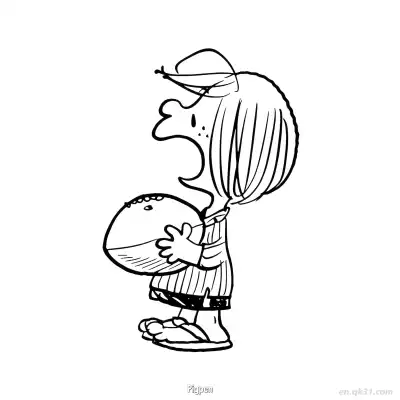 Free printable Pigpen Football Fun Coloring Page coloring page