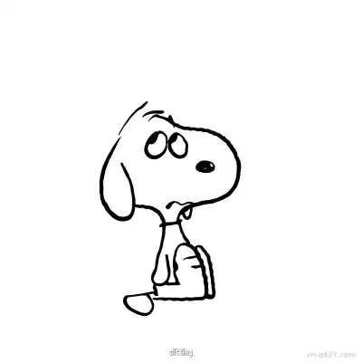 Free printable Snoopy Sitting Thoughtfully Coloring Page coloring page