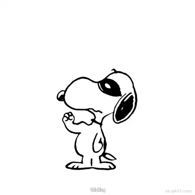Free printable Snoopy Thinking Pose Coloring Page coloring page