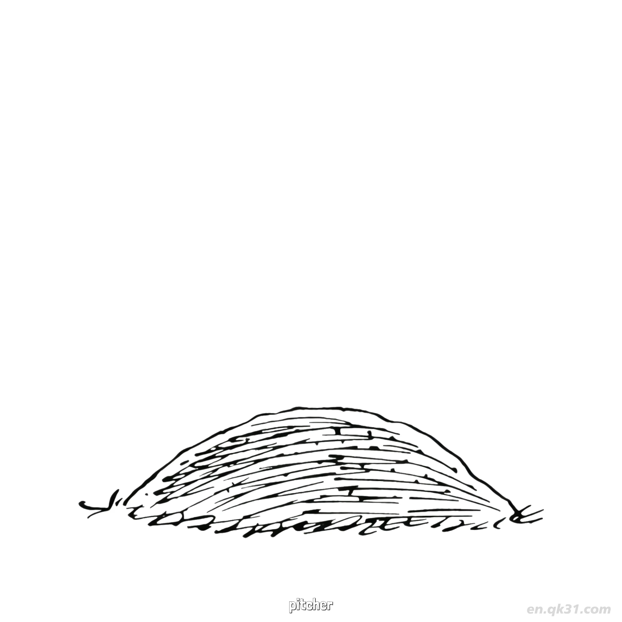 The Pitcher's Mound Coloring Page – Free Printable Coloring Page for Kids and Adults