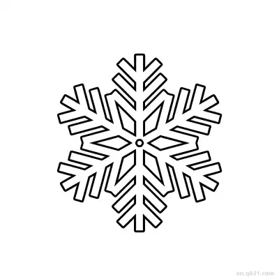 Free printable Arrowhead Snowflake Design Coloring Page coloring page