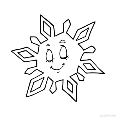 Free printable Happy Sun Coloring Page coloring page