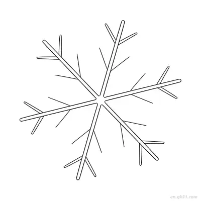 Free printable Intricate Snowflake Pattern Coloring Page coloring page