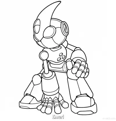 Free printable Emerl Coloring Page - Free Printable Sonic the Hedgehog Coloring Sheets coloring page
