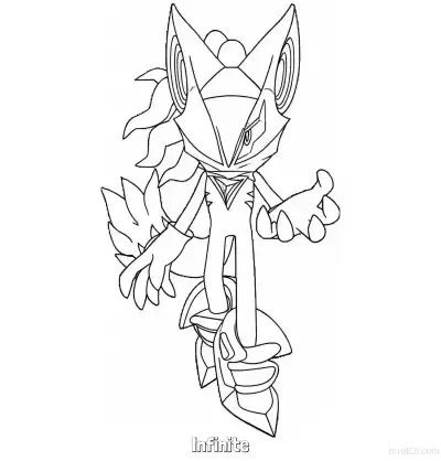 Free printable Infinite Coloring Page - Free Printable Sonic the Hedgehog Coloring Sheets coloring page