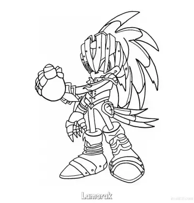 Free printable Lamorak Coloring Page - Free Printable Sonic the Hedgehog Coloring Sheets coloring page