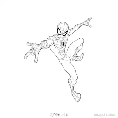 Free printable Spider-Man 12 Coloring Page - Free PDF Printable Marvel Coloring Sheets coloring page
