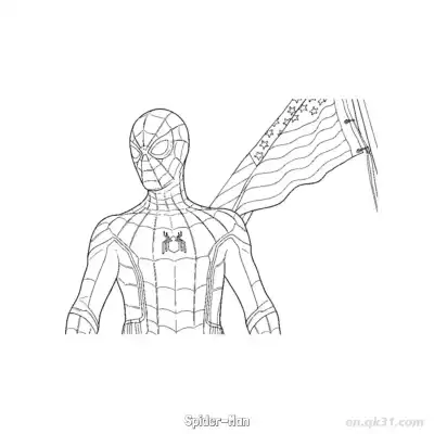 Free printable Spider-Man 29 Coloring Page - Free PDF Printable Marvel Coloring Sheets coloring page