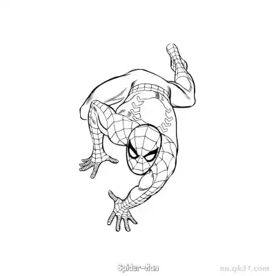 Free printable Spider-Man 3 Coloring Page - Free PDF Printable Marvel Coloring Sheets coloring page