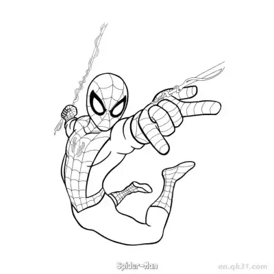 Free printable Spider-Man 7 Coloring Page - Free PDF Printable Marvel Coloring Sheets coloring page