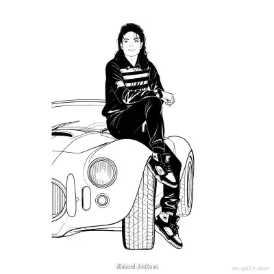 Free printable Michael Jackson 15 Coloring Page - Free PDF Printable Superstar Coloring Sheets coloring page