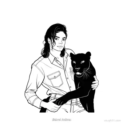 Free printable Michael Jackson 16 Coloring Page - Free PDF Printable Superstar Coloring Sheets coloring page