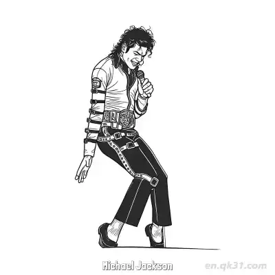 Free printable Michael Jackson 2 Coloring Page - Free PDF Printable Superstar Coloring Sheets coloring page