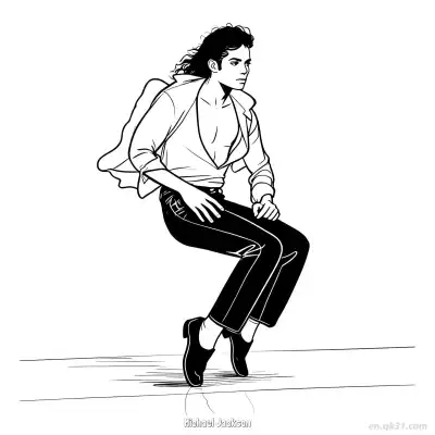 Free printable Michael Jackson 23 Coloring Page - Free PDF Printable Superstar Coloring Sheets coloring page