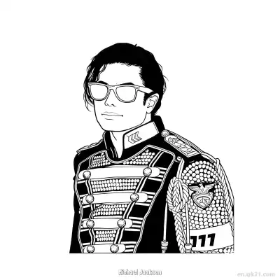 Free printable Michael Jackson 27 Coloring Page - Free PDF Printable Superstar Coloring Sheets coloring page