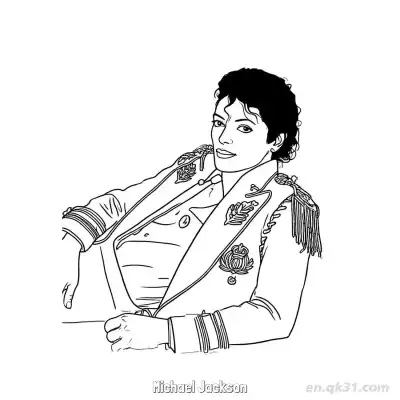 Free printable Michael Jackson 3 Coloring Page - Free PDF Printable Superstar Coloring Sheets coloring page