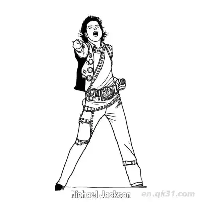 Free printable Michael Jackson 37 Coloring Page - Free PDF Printable Superstar Coloring Sheets coloring page
