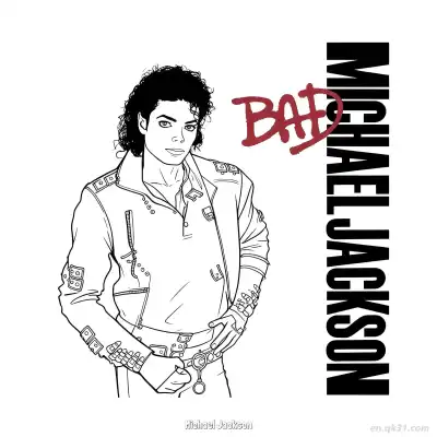 Free printable Michael Jackson 8 Coloring Page - Free PDF Printable Superstar Coloring Sheets coloring page