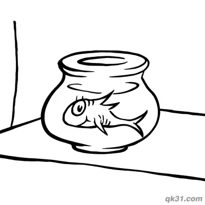 Free printable Fish in the Fishbowl Coloring Page coloring page