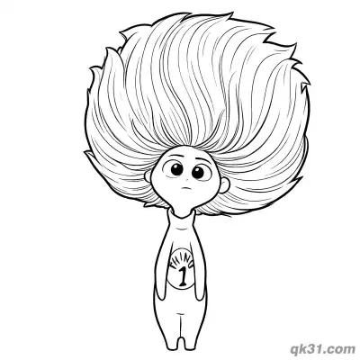 Free printable Thing 1 Coloring Sheet Printable coloring page
