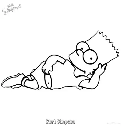 Free printable Bart Simpson 3 Coloring Page - Free Printable The Simpsons Coloring Sheets coloring page