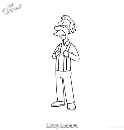 Free printable Lenny Leonard Coloring Page - Free Printable The Simpsons Coloring Sheets coloring page