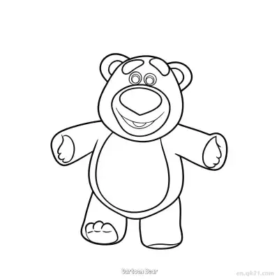 Free printable Cartoon Bear  Coloring Page - Free PDF Printable Toy Story Coloring Sheets coloring page