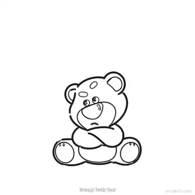 Free printable Grumpy Teddy Bear  Coloring Page - Free PDF Printable Toy Story Coloring Sheets coloring page