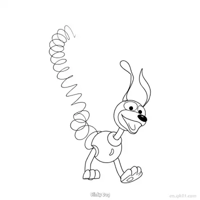 Free printable Slinky Dog  Coloring Page - Free PDF Printable Toy Story Coloring Sheets coloring page