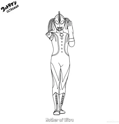 Free printable Mother of Ultra  Coloring Page - Free Printable Ultraman PDF Coloring Sheets coloring page