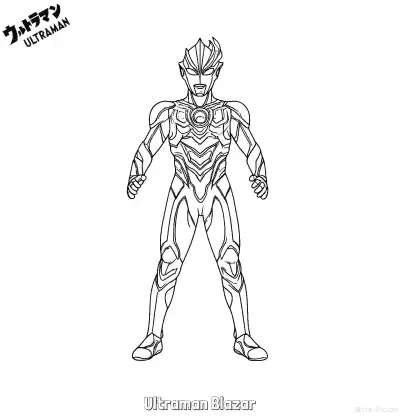 Free printable Ultraman Blazar  Coloring Page - Free Printable Ultraman PDF Coloring Sheets coloring page