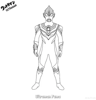 Free printable Ultraman Fuma  Coloring Page - Free Printable Ultraman PDF Coloring Sheets coloring page