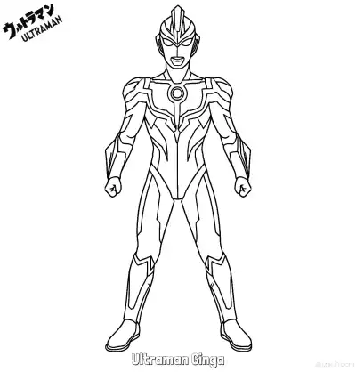 Free printable Ultraman Ginga  Coloring Page - Free Printable Ultraman PDF Coloring Sheets coloring page