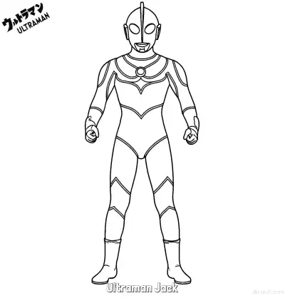 Free printable Ultraman Jack  Coloring Page - Free Printable Ultraman PDF Coloring Sheets coloring page