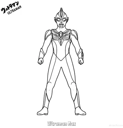 Free printable Ultraman Max  Coloring Page - Free Printable Ultraman PDF Coloring Sheets coloring page