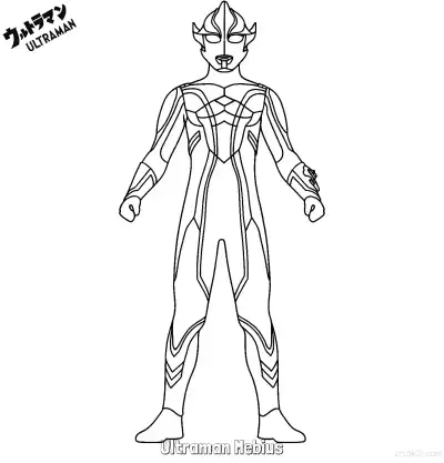 Free printable Ultraman Mebius  Coloring Page - Free Printable Ultraman PDF Coloring Sheets coloring page