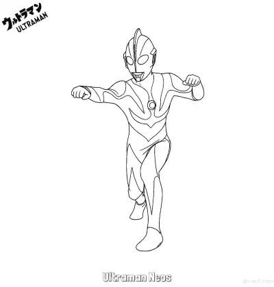 Free printable Ultraman Neos 2 Coloring Page - Free Printable Ultraman PDF Coloring Sheets coloring page