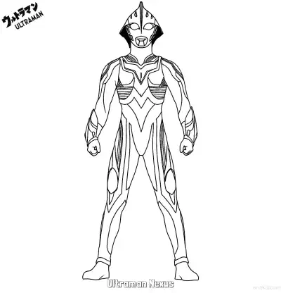 Free printable Ultraman Nexus  Coloring Page - Free Printable Ultraman PDF Coloring Sheets coloring page
